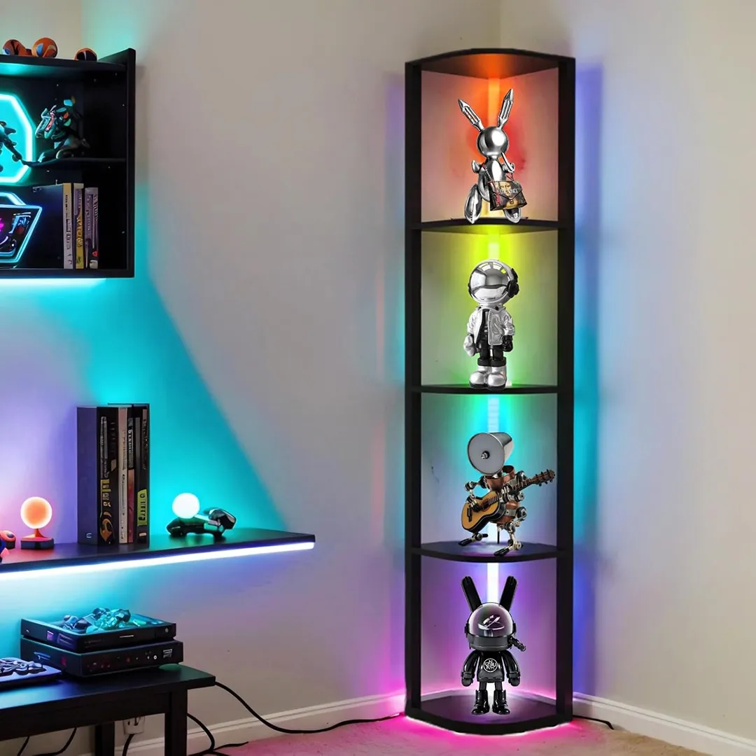 ΦΩΤΙΣΤΙΚΟ LED ΚΑΙ ΡΑΦΙΕΡΑ ΔΑΠΕΔΟΥ HOUSTON BLACK